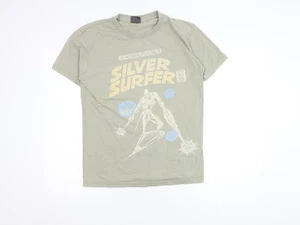 Chunk Herren T-Shirt Grün Silber Surfer Comic - Bild 1 von 12