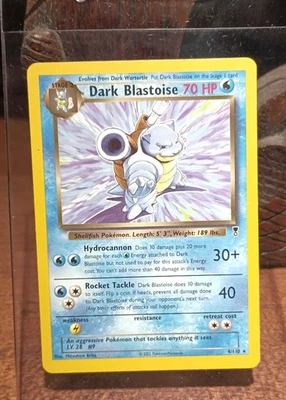 Juego de Cartas Coleccionables Pokémon - Dark Blastoise - 4/110 - Raro - Colección Legendaria [Casi Como Nuevo] Foto 1 de 2
