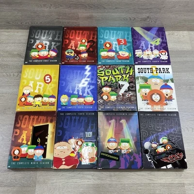 South Park Seasons 1-12 DVD Box Sets (Lot Of 12) In Great Condition - South Park Foto 1 de 4