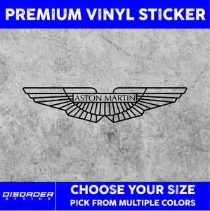ASTON MARTIN [VINYL STICKER]-for Car/Truck WINDOW-LAPTOP-FOLDER-U PICK COLR/SIZE - Bild 1 von 6