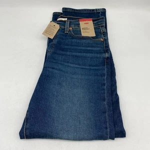 Levi's Women's High-Rise Wedgie Straight Cropped Jeans - Indigo Here We Go 30X28 - Picture 1 of 12