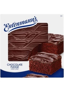 🟢 Nuova esclusiva torta morbida Entenmann's Chocolate Fudge Iced Pastry 1 libbra - Foto 1 di 2