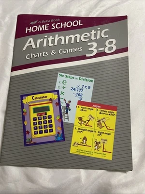 Abeka Homeschool Arithmetic Charts Grades 3-8 place value, measures, roman numer - Image 1 of 2