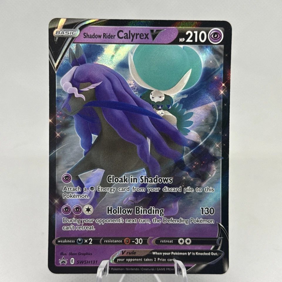 Shadow Rider Calyrex  V SWSH131 - NM - PROMO Sword Shield Pokemon TCG Card - Image 1 of 1