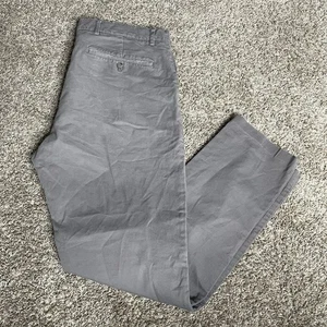 Pantalones Club Monaco Para Hombre 36x32 Gris Connor Modernos Calce Ajustado Chino Elastizados Preppy - Imagen 1 de 11
