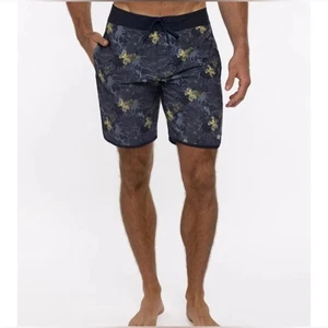 Nuevo con etiquetas Vestido Boardshort Travis Mathew Para Hombre Natación Tropical Becan Ruins Azul Talla 42 - Imagen 1 de 16