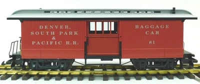 Used LGB 32840 Denver, South Park & Pacific Baggage Car 81 w/Box - Image 1 of 4