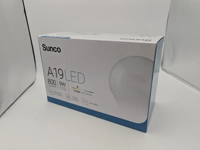 Sunco 16 Pack GU24 LED Light Bulbs 2 Prong A19, CRI91 2700K White, 9W Equivalent - Image 1 of 2