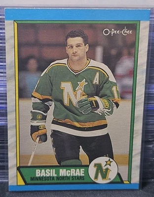 89-90 O-Pee-Chee Basil McRae Rookie 🚨🚨🚨 Minnesota North Stars  - Image 1 of 2