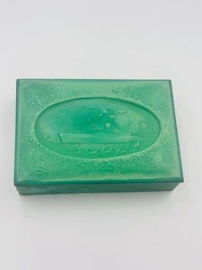 1940 Pate de Verre Accessory Case by Koshiba Gaiichi Iwaki Glass Vintage Rare - Picture 1 of 8