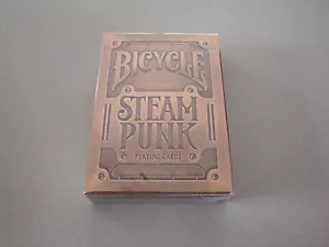 STEAMPUNK BRONZE BICYCLE DECK OF PLAYING CARDS POKER SIZE - Picture 1 of 2