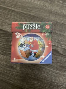 NEW SEALED - Ravensburger 3D PUZZLE BALL SANTA CHIMNEY GIFTS CHRSITMAS ORNAMENT - Picture 1 of 4