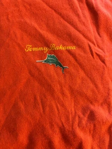 Tommy Bahama 2xl Relax Marke T Shirt Orange Strand Sommer Fisch Logo - Bild 1 von 4