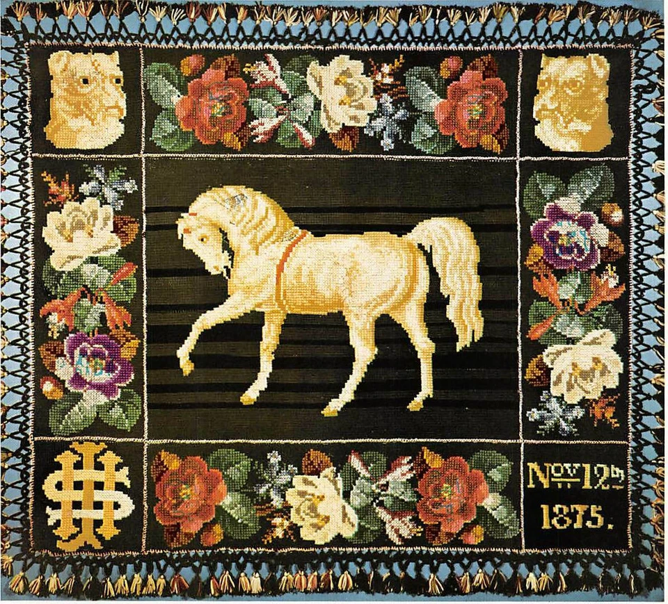 Victorian Carriage Robe in Afghan Stitch ENLARGED CHARTS FOR EASE OF COMPLETION! - Image 1 of 1