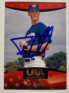 Tim Melville Signed Upper Deck #44 2008 Card USA Baseball Auto MLB RAD