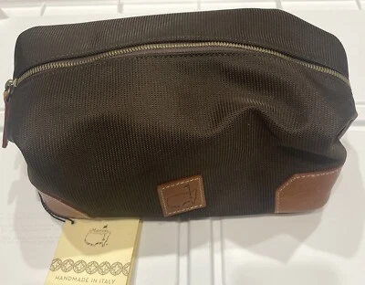 Kit de viaje de cuero Masters Golf bolsa doble para artículos de tocador Augusta NUEVO hecho en Italia Foto 1 de 4