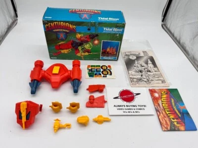 Tidal Blast 1986 completo con caja calcomanías sin usar vehículo Centurions Kenner Foto 1 de 3