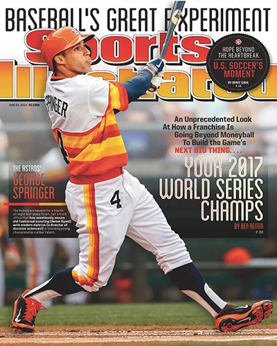 SI COVER IN 2014 PREDICTING 2017 HOUSTON ASTROS WIN THE WORLD SERIES 8X10 PHOTO  - Image 1 of 1