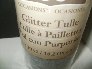 Celebrate It Plata Tul BRILLO 6 pulgadas X 10 yardas - Paquete sin abrir - Imagen 1 de 3