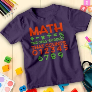Jungen und Mädchen Mathe Whiz Zahl Tag Ideen T-Shirt Tee für Kinder #ND - Bild 1 von 35
