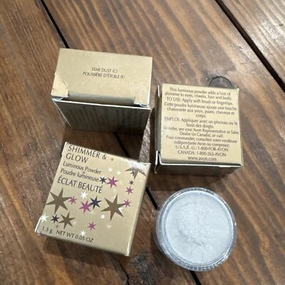 Avon Shimmer & Glow Luminous  Powder •NOS .05 Oz 1999•Stardust - Image 1 of 2