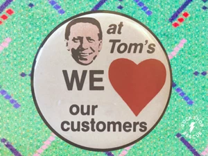Pin Botón Tom Peterson Portland Oregon Retro Años 70 80 De Colección PDX 2.25" CORAZÓN - Imagen 1 de 3