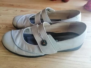 Finn Comfort Damen Halbschuhe Slipper Shock absorber Gr.8, 42 Metallic grau - Bild 1 von 10