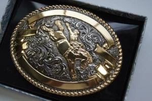 Crumrine Western Bucking Bronco Hebilla de cinturón C02162 - Imagen 1 de 1