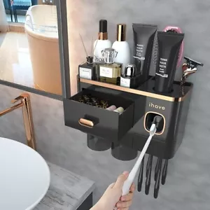 iHave Toothbrush Holders for Bathrooms - Upgrade Wall Mounted Toothbrush Holder - Picture 1 of 7