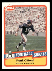 Frank Gifford 1989 Swell Greats Card #77 New York Giants - Picture 1 of 2