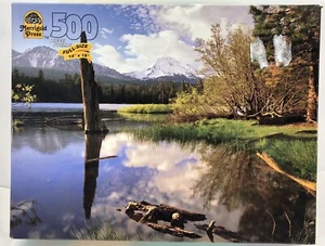 Merrigold Press Manzanita Lake Mount Lassen Kalifornien 500-teiliges Puzzle Vintage 1996 - Bild 1 von 12
