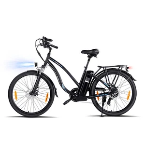e bike 36V/15,6Ah 90km Elektrofahrrad City e bike Damen/Herren Cityräder Fahrrad - Bild 1 von 11