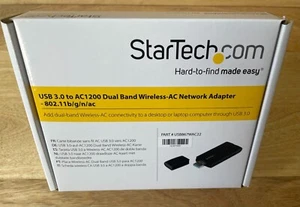 *New* StarTech USB 3.0 To AC1200 Dual Band Wireless Network Adapter USB867WAC22 - Afbeelding 1 van 3