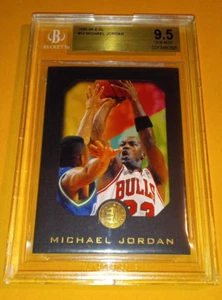 1995-96 E-XL Juego Completo Negro (1-100) - Michael Jordan #10 BGS 9,5 ¡gema como Nuevo! - Imagen 1 de 13