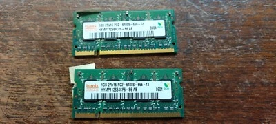 2 Hynix 1GB 2Rx16 PC2-6400S-666-12 HYMP112S64CP6-S6 HP Memoria RAM Foto 1 de 2