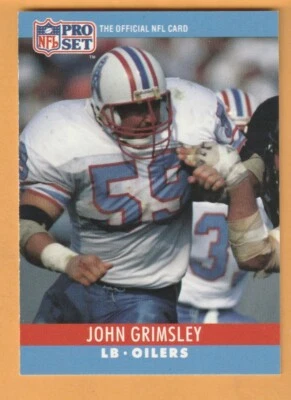 John Grimsley Houston Oilers 1990 Pro Set #120 Kentucky Wildcats - Image 1 of 2