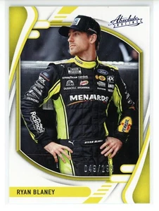 2022 Panini Chronicles Racing Absolute Blue #1 Ryan Blaney/199 - Picture 1 of 2