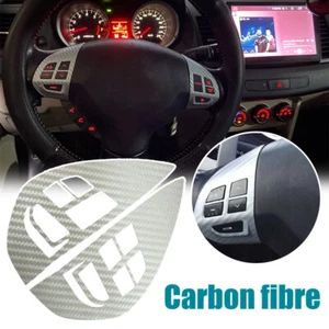 Car Steering Wheel Stickers For Mitsubishi ASX Lancer Outlander RVR Pajero Sport - Picture 1 of 12