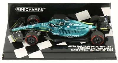 Minichamps Aston Martin AMR22 Bahrain GP 2022 - Lance Stroll 1/43 Scale - Image 1 of 2