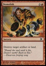Demolish-MTG card-Tenth Edition - 10e-Language: Ita-EX