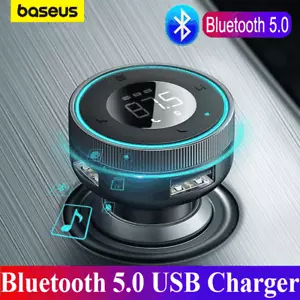 Baseus FM Transmitter Bluetooth 5.0 TF AUX Auto MP3 Player USB Ladegerät KFZ DE - Bild 1 von 12