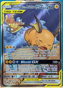 POKEMON - Bund der Gleichgesinnten - Raichu & Alola-Raichu GX - 221/236 - DE - Bild 1 von 2