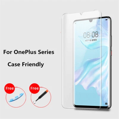 Premium Quality UV Glass Screen Shield For OnePlus  7T Pro Ace 3 8 Pro 11R 12R - Image 1 of 4