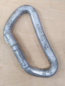 Vintage Bonaiti Italy D Shape Carabiner- 3700kg - Climbing- UIAA - Picture 1 of 6