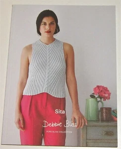 Debbie Bliss SITA knitting pattern book with 8 Designs for women sizes 30" - 46" - Picture 1 of 8