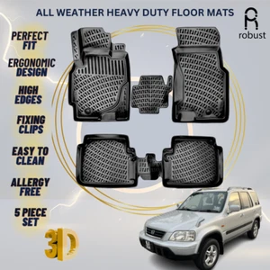 Floor Mats Liners For Honda CR-V 1995-2001 All Weather Heavy Duty 3D Car Rugs - Picture 1 of 10