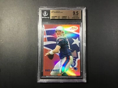 2007 eTopps TOM BRADY LIMITED TO  /749 #30 BGS GEM MINT 9.5 Patriots Buccaneers - Image 1 of 4