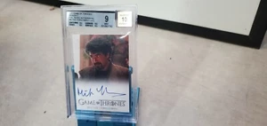 2012 Game of Thrones Season 1 Miltos Yerolemou Full Bleed Auto BECKETT 9 T3172 - Picture 1 of 6