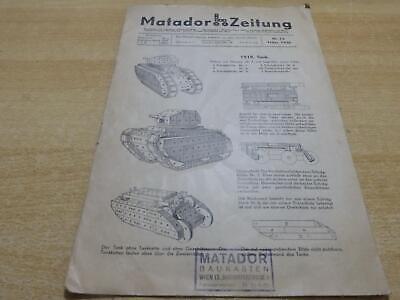 Matador Zeitung - Baukasten Nr.73 - Feber 1936  • 10.50€
