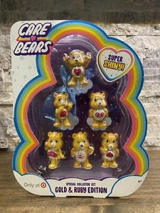 Care Bears Gold and Ruby Edition Special Collector Set 6 Bears NEW - Picture 1 of 12